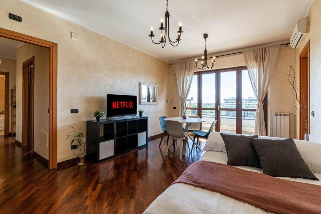 Apartamento Perugino'S Peaceful Sky Terrace Ponte Galeria Exterior foto